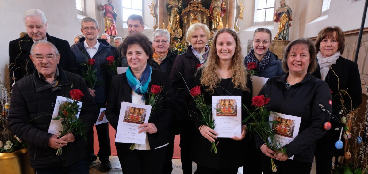 Ehrungen beim Flosser evangelischen Kirchenchor
