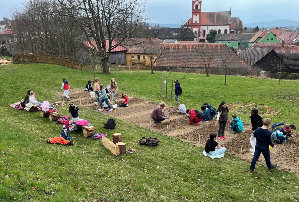 Eslarns Schulgarten wird zum Öko-Lernparadies