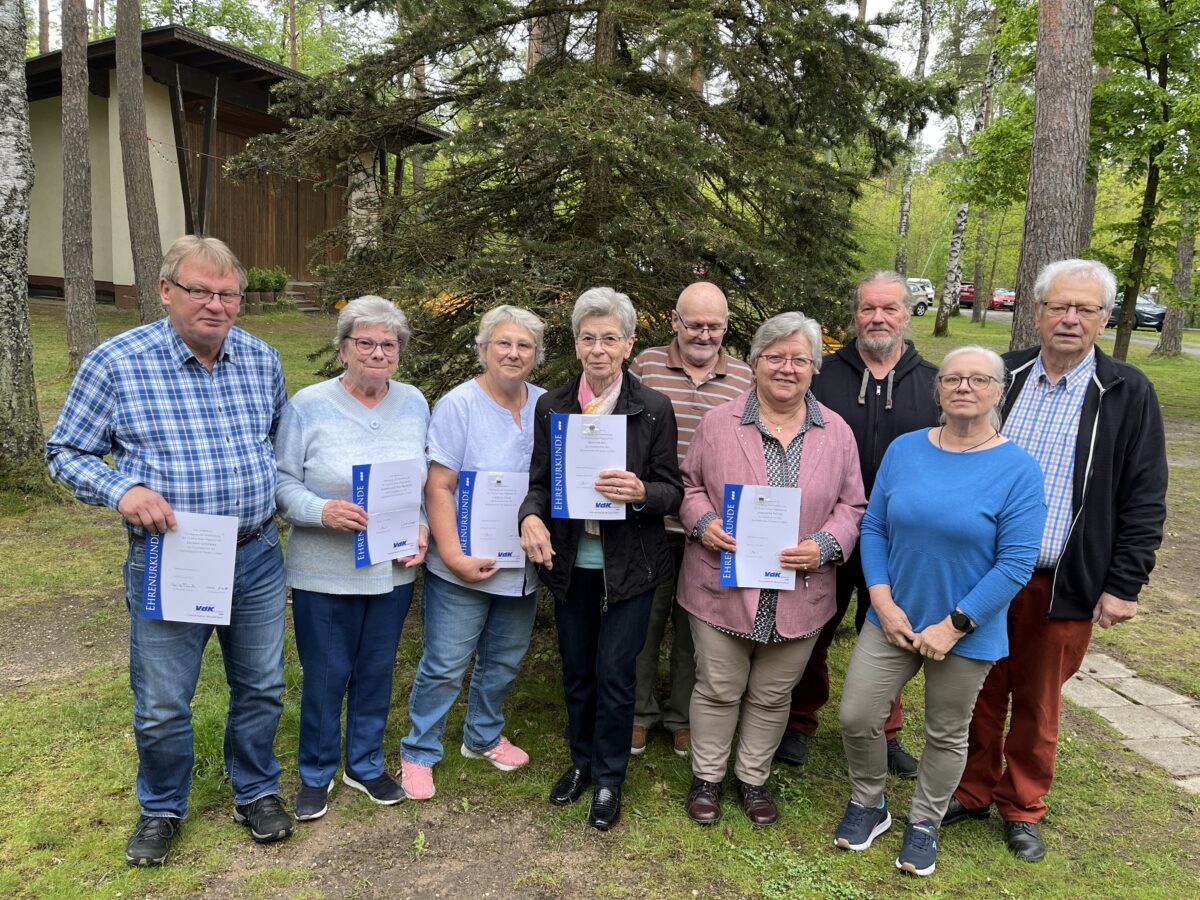 VdK Kaltenbrunn ehrt Mitglieder
