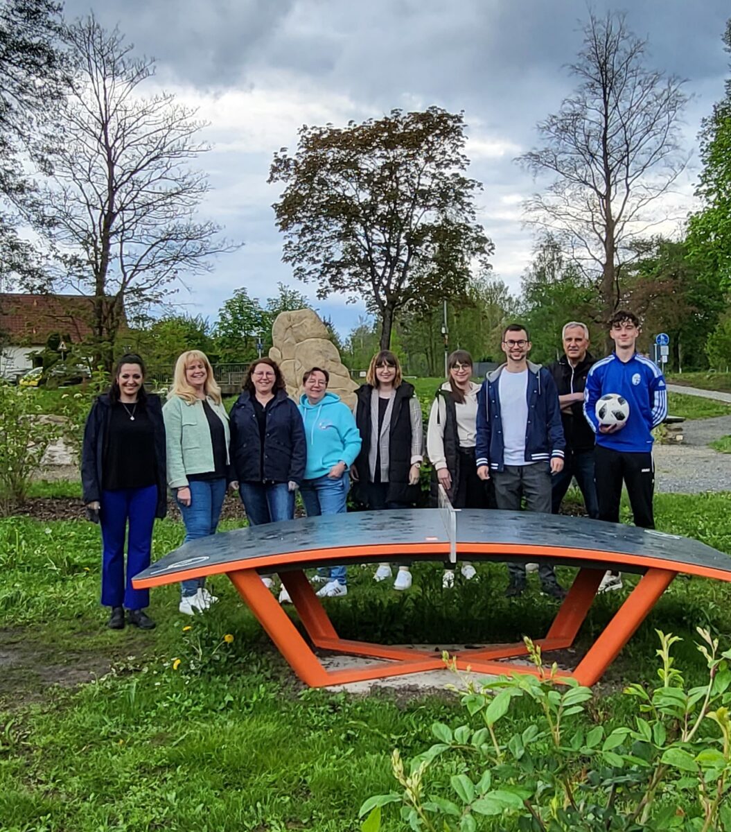 Bereicherung für Waldershof: Neue Teqball-Platte im Stadtpark