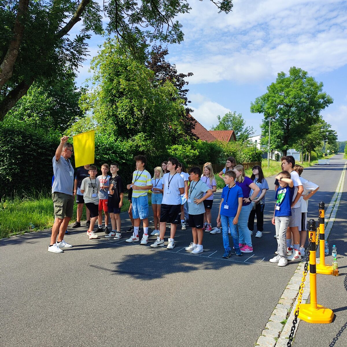 ADAC an Wirtschaftsschule Eschenbach: Schüler erleben Bremsweg
