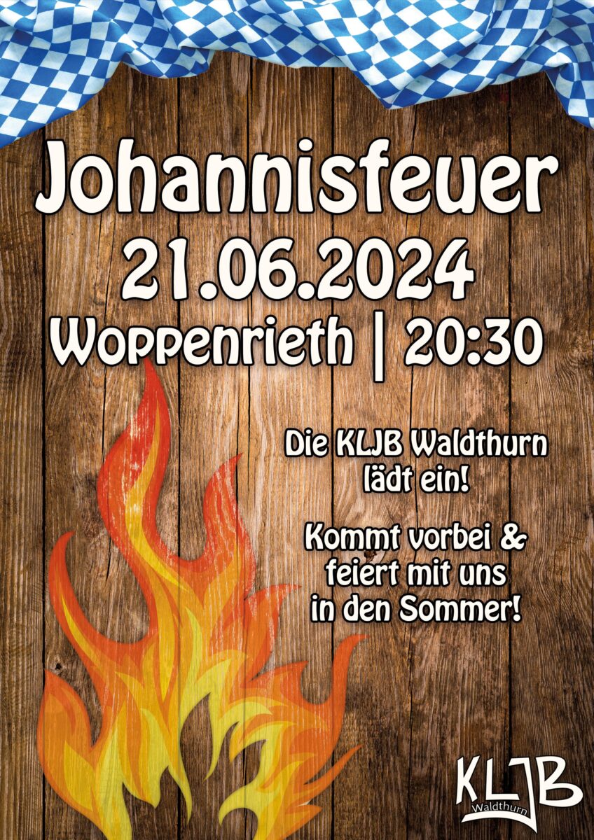 Johannisfeuer in Woppenrieth läutet den Sommer ein