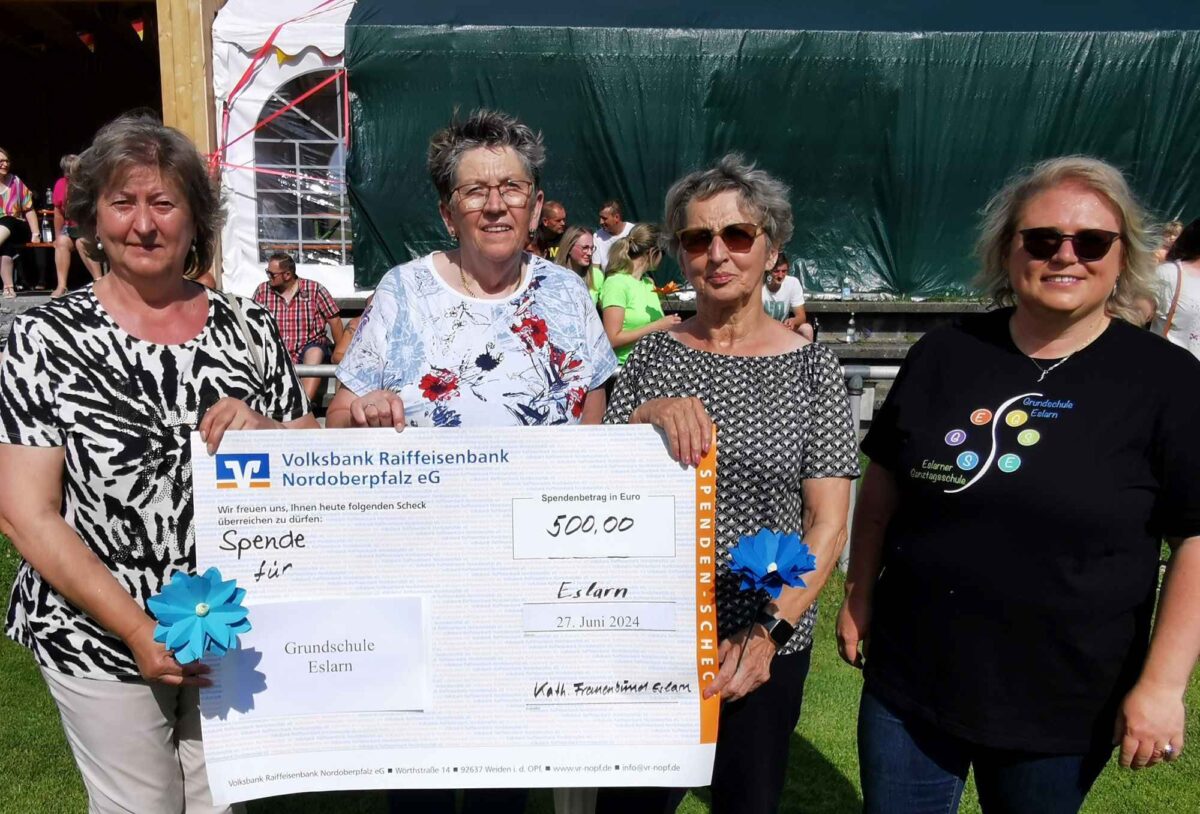 Eslarner Grundschule erhält 10.725 Euro an Spenden