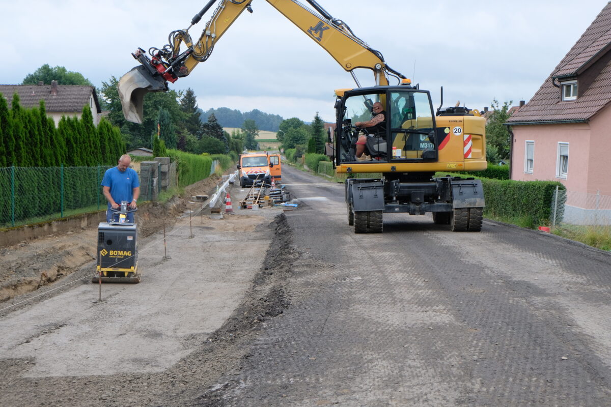 Straßenbau Staatsstraße 2181 schreitet voran