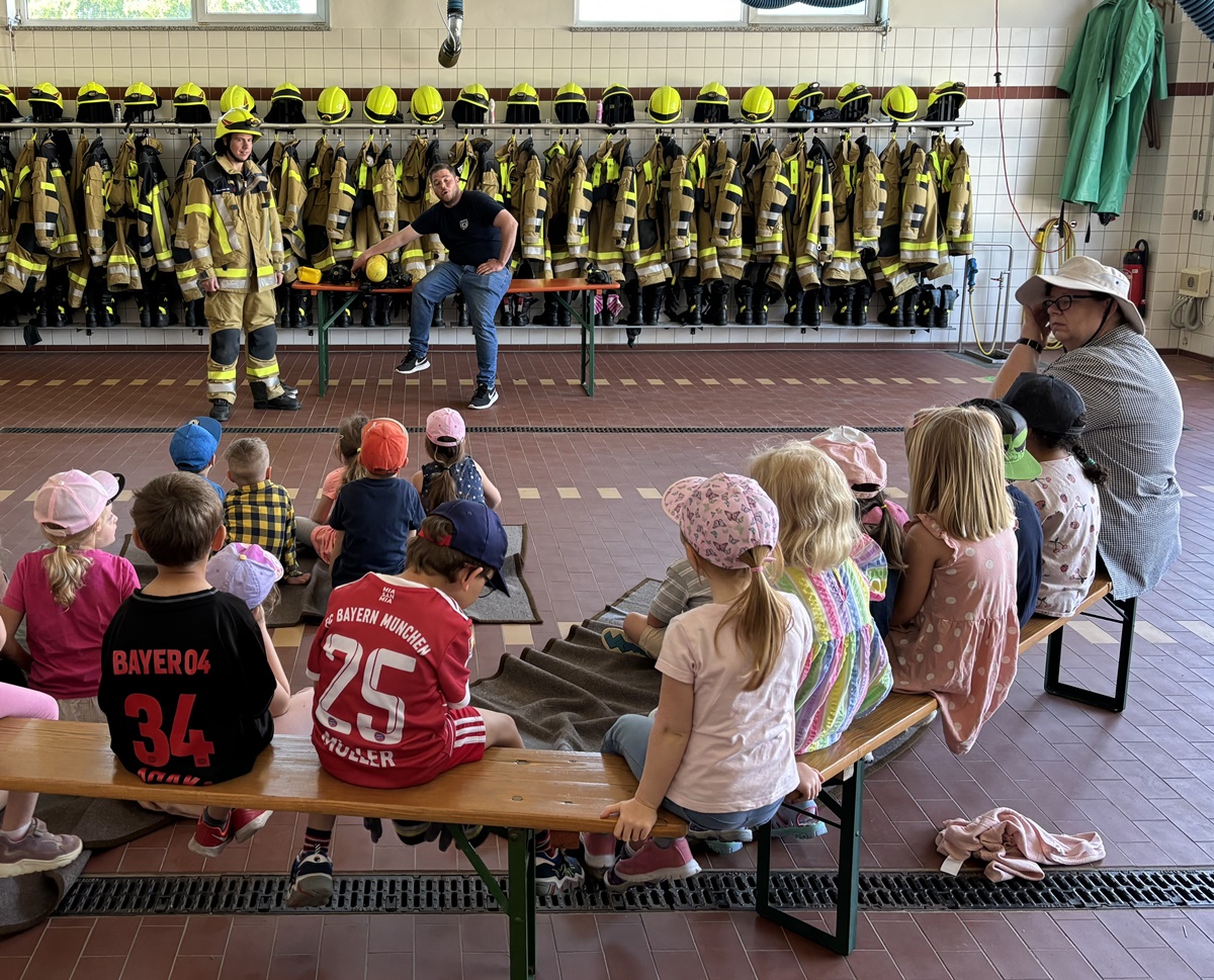 Brandschutzerziehung im Kindergarten St. Martin Kaltenbrunn
