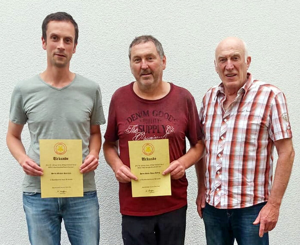 SKC Speichersdorf ehrt langjährige Mitglieder