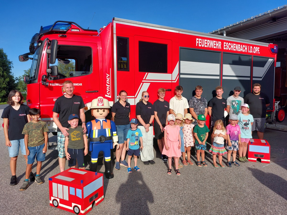 Kinderferienprogramm der Freiwilligen Feuerwehr Eschenbach