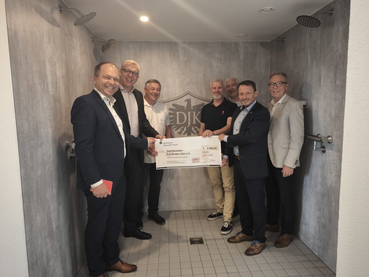 DJK Weiden erhält 2.000 Euro für Sanierung