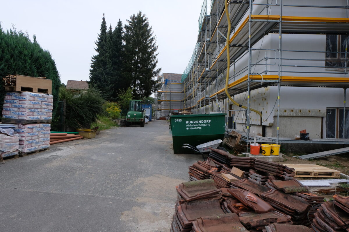 Flosser Schulstraße weiterhin eine Baustelle