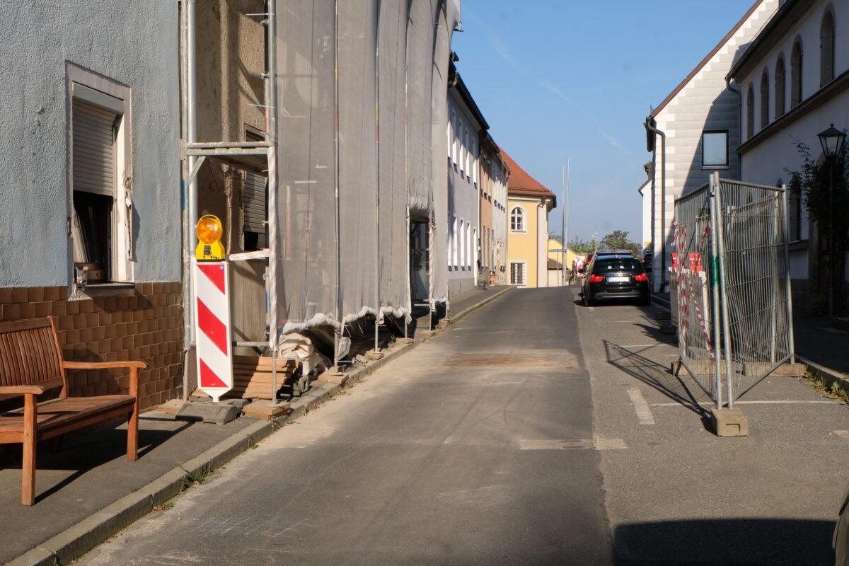 Bergstraße in Floß nun wieder befahrbar