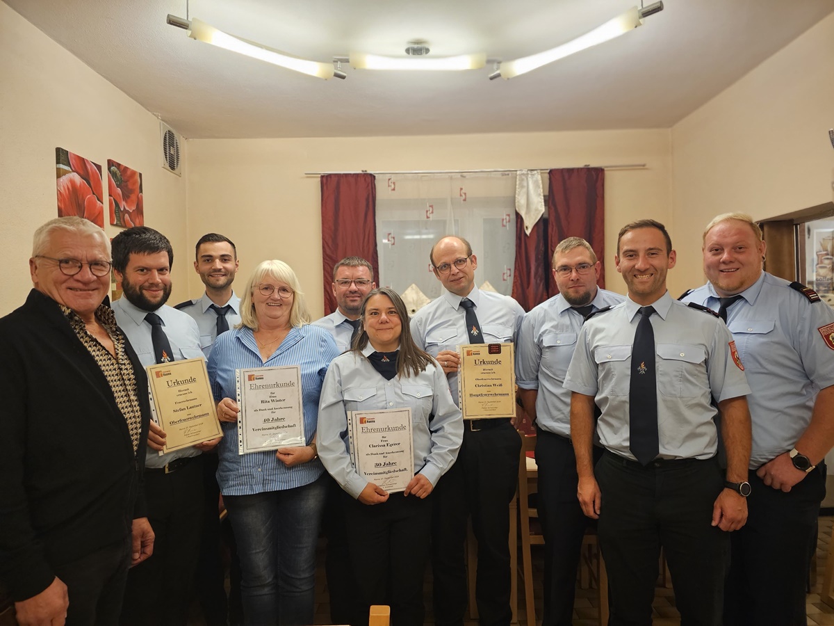 Kameradschaftsabend der Feuerwehr Ranna – Ein Abend der Ehrungen und der Gemeinschaft