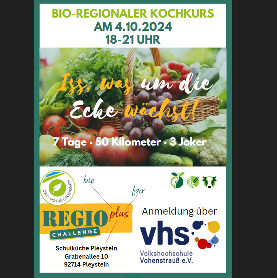 Kochkurs und Challenge fördern Bio-Regionales