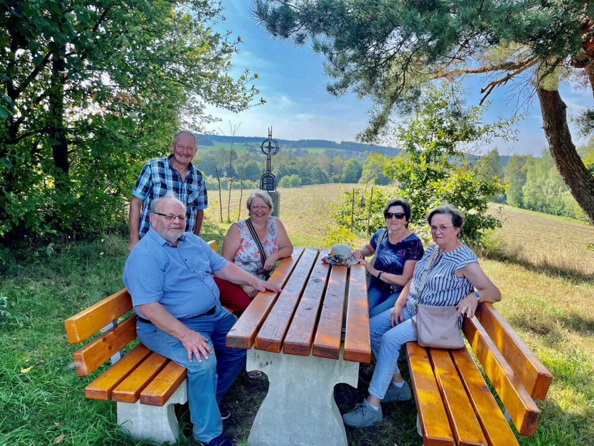 Gemütliche Seniorenwanderung zur Dains-Ranch in Eslarn