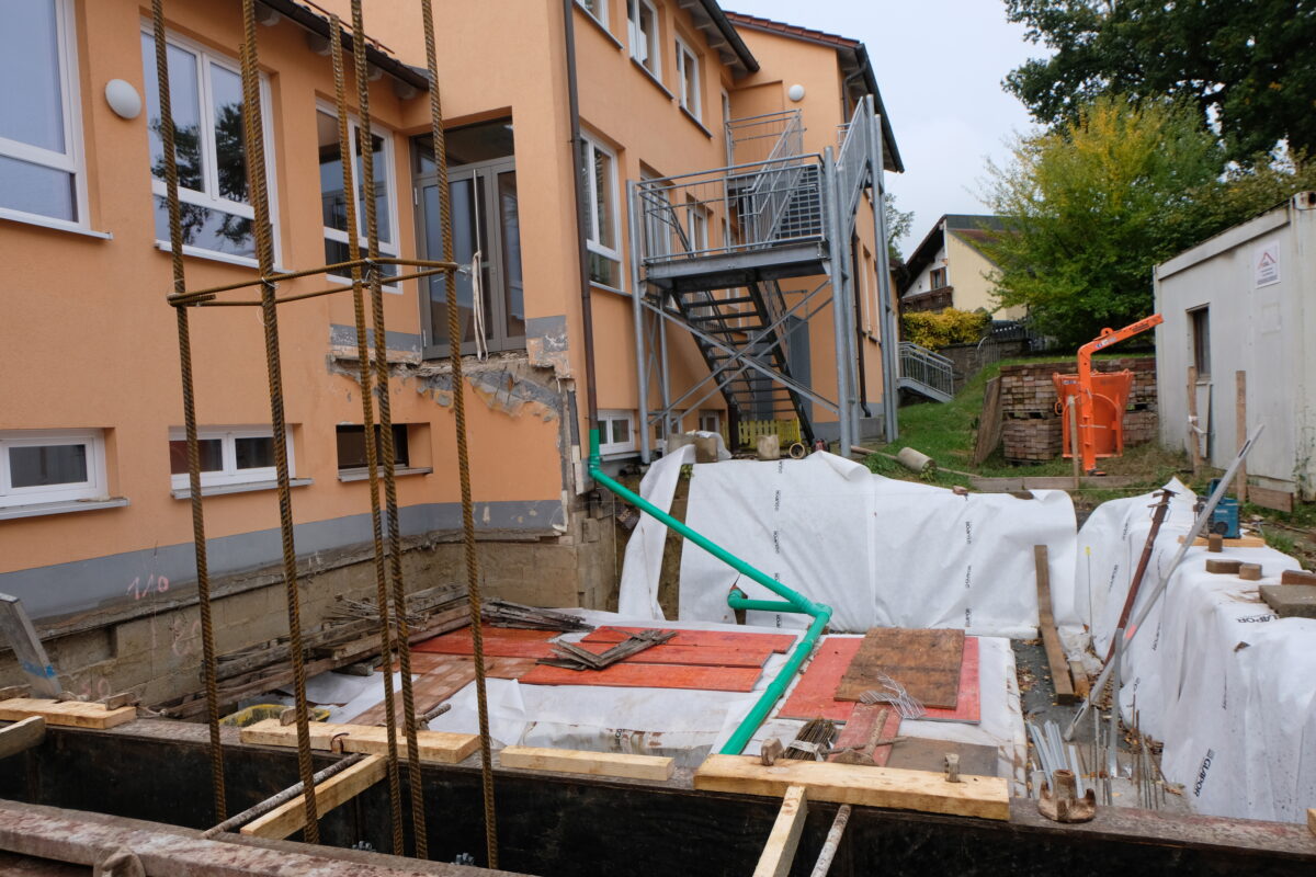 Erweiterung des Kindergartens Floß schreitet voran