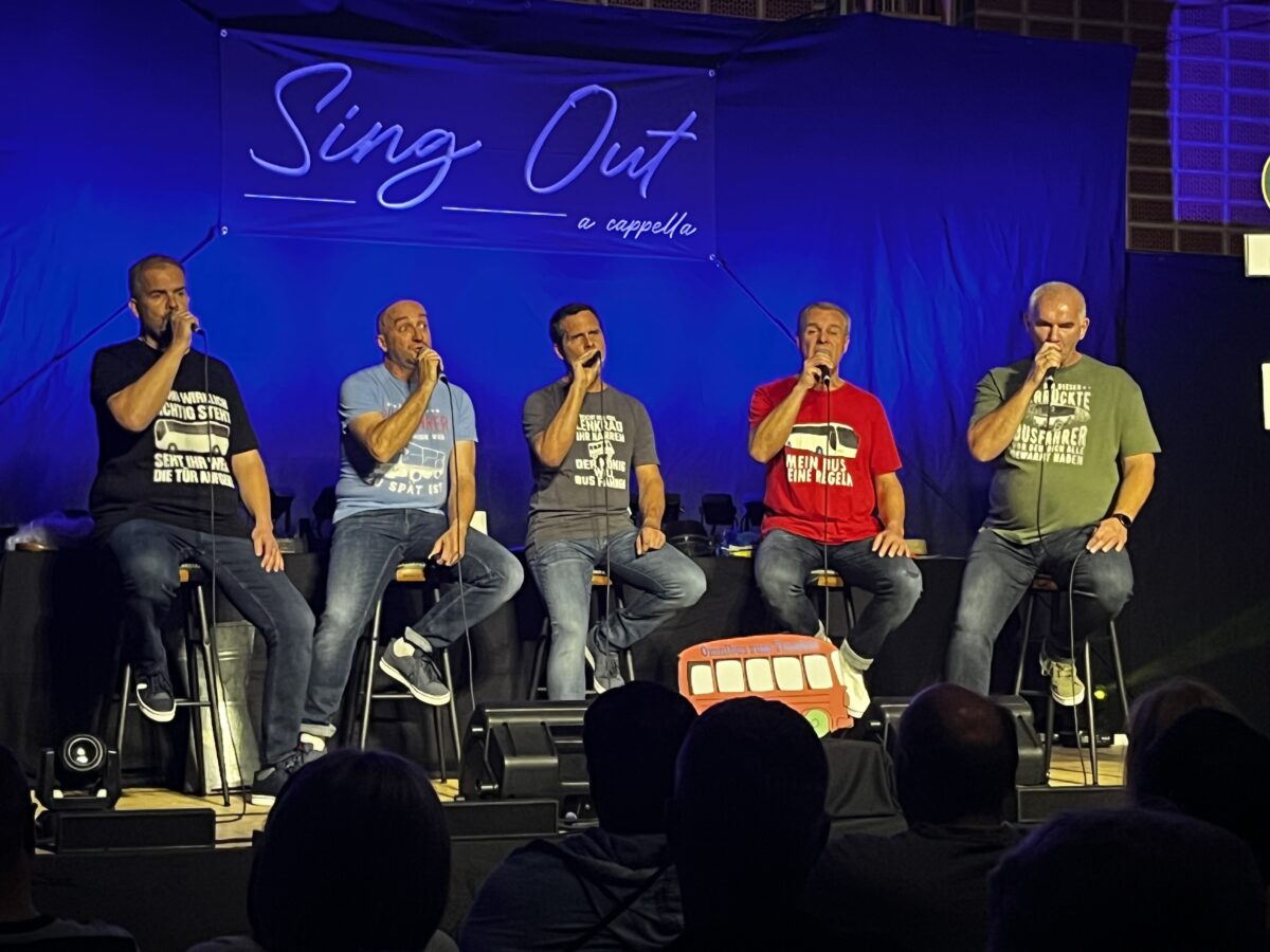 Vokalensemble „Sing out“ von unvergesslichen Festivalerlebnissen tief beeindruckt