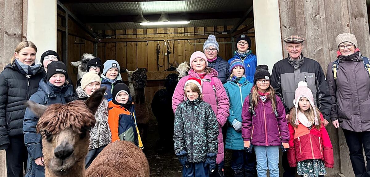 Alpakawanderung bereichert Kinderherzen in Weiden