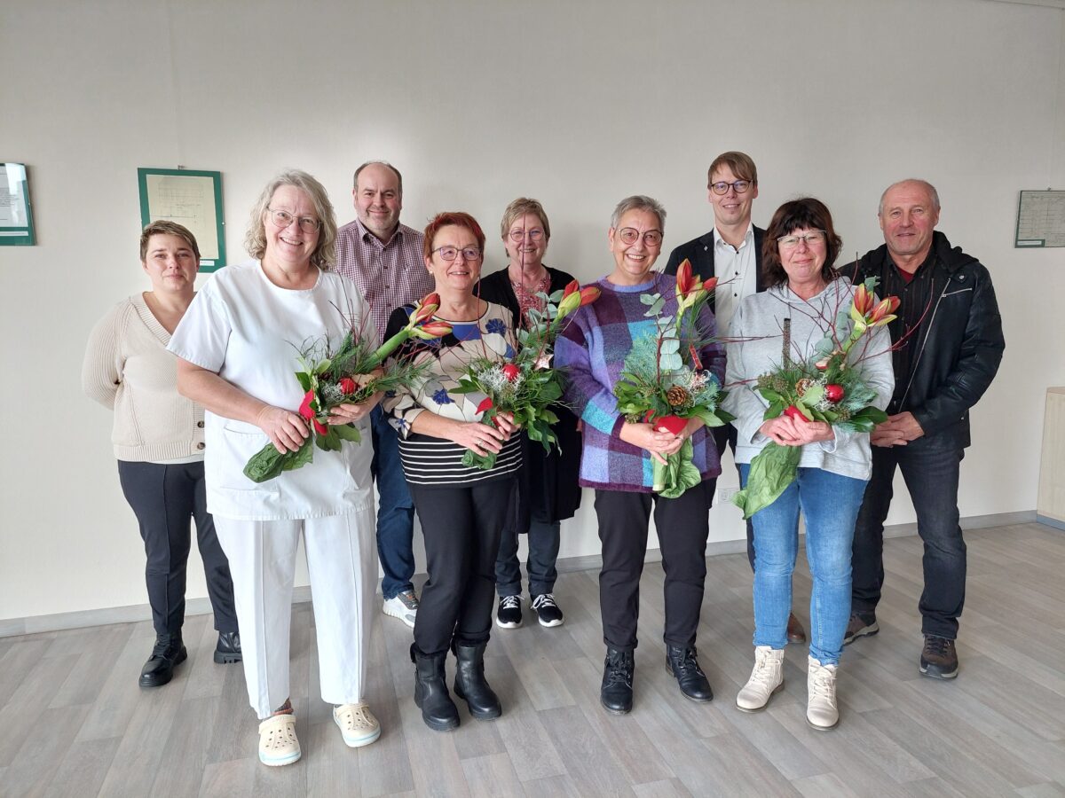 Ehrungen am Krankenhaus Tirschenreuth für langjährige Mitarbeiter