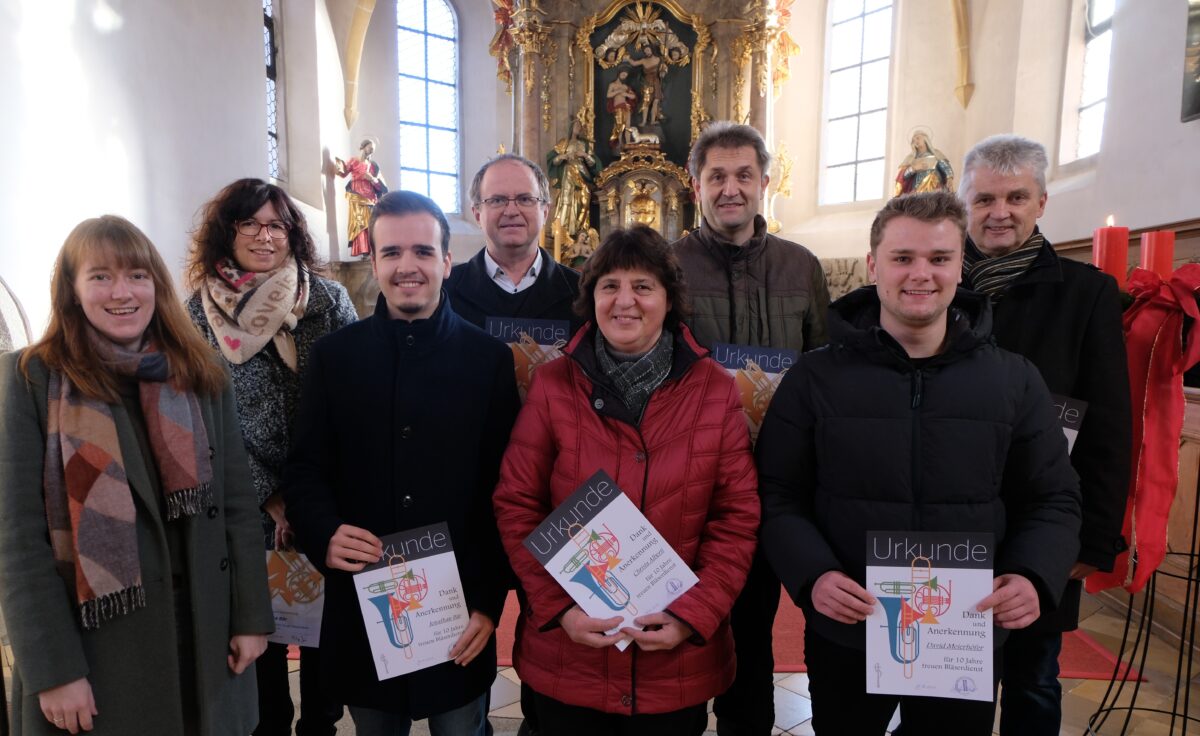 Ehrungen im Posaunenchor: Musik und Gemeinschaft
