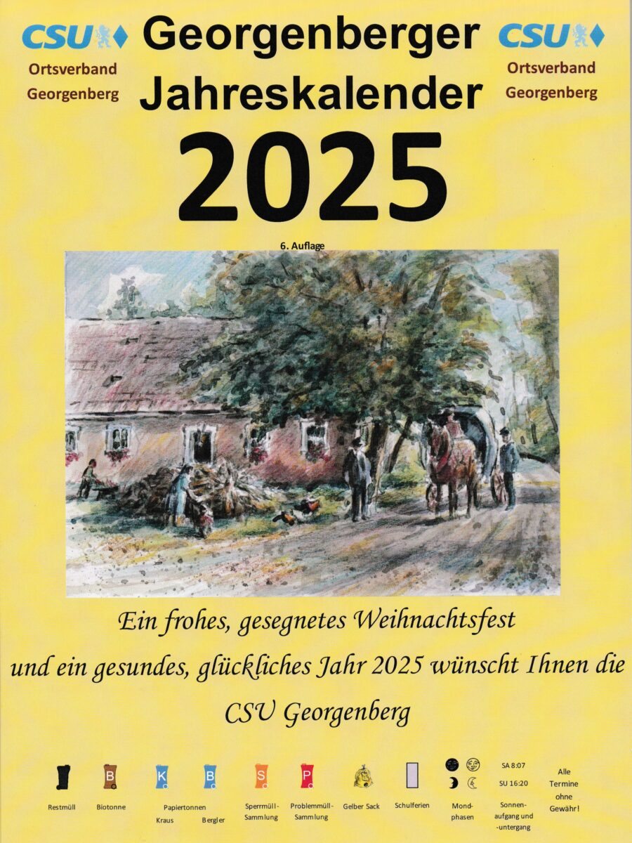 Georgenberger CSU-Jahreskalender vorgestellt