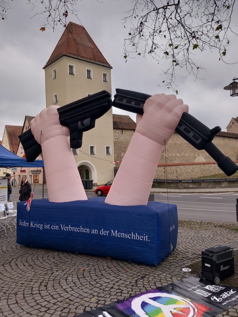 Mahnwache in Schwandorf für Frieden in der Ukraine
