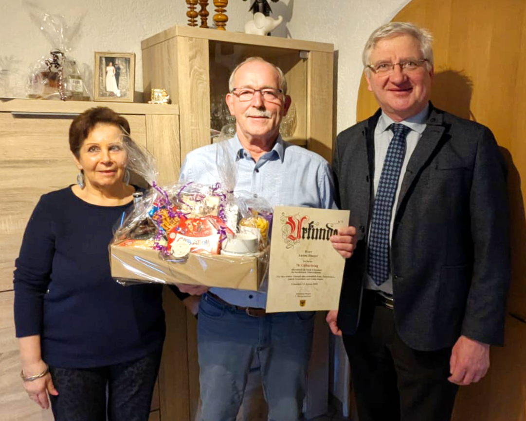 Erbendorf feiert Anton Hauer zum 70. Geburtstag
