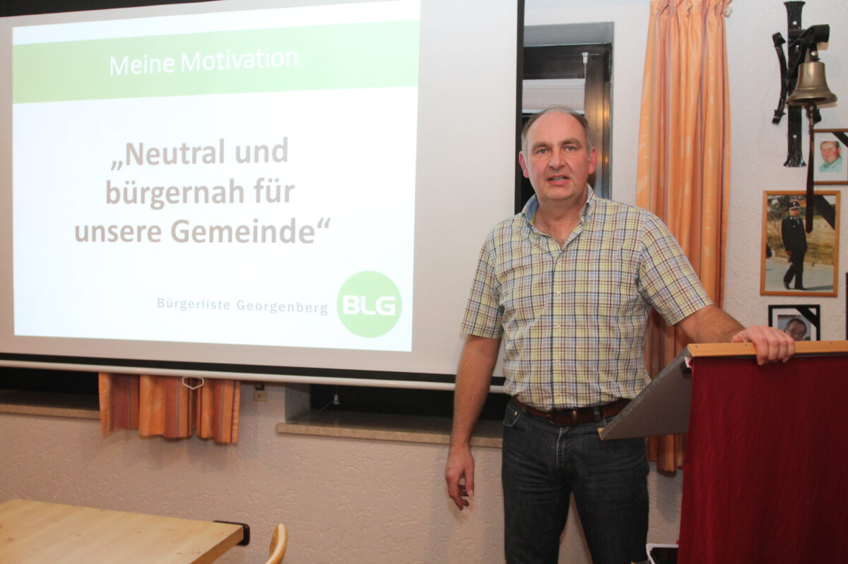 Götz strebt Bürgermeisteramt in Georgenberg an