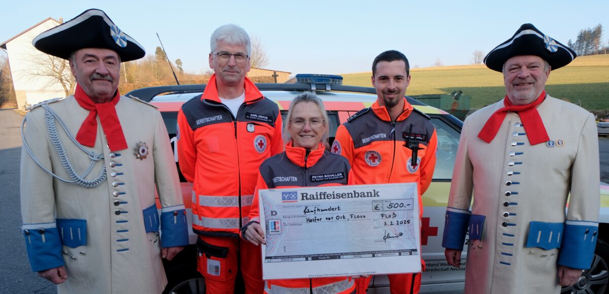 Landwehr Floß unterstützt BRK mit 700 Euro Spende