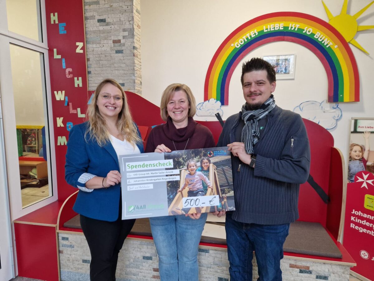 Kindergarten erhält 500 Euro für Kreativmaterialien