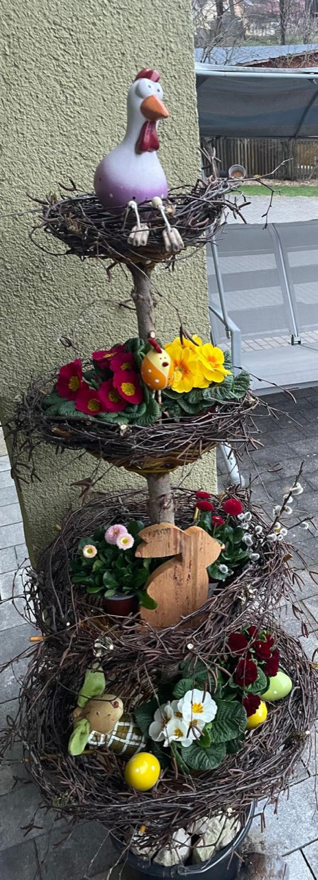Kaimlings kreative Wende: Vom Weihnachts- zum Osterbaum