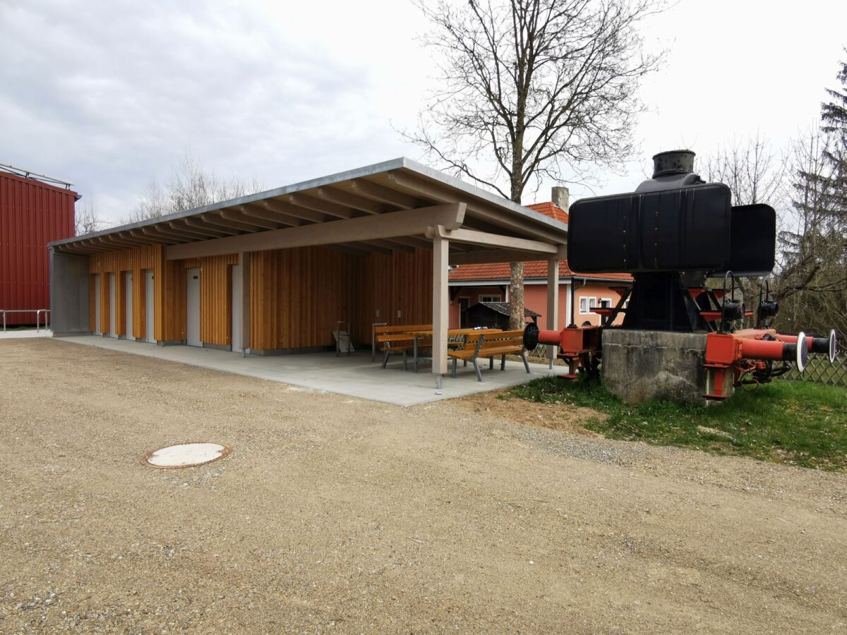 Neue Raststation am ehemaligen Bahnhof in Eslarn