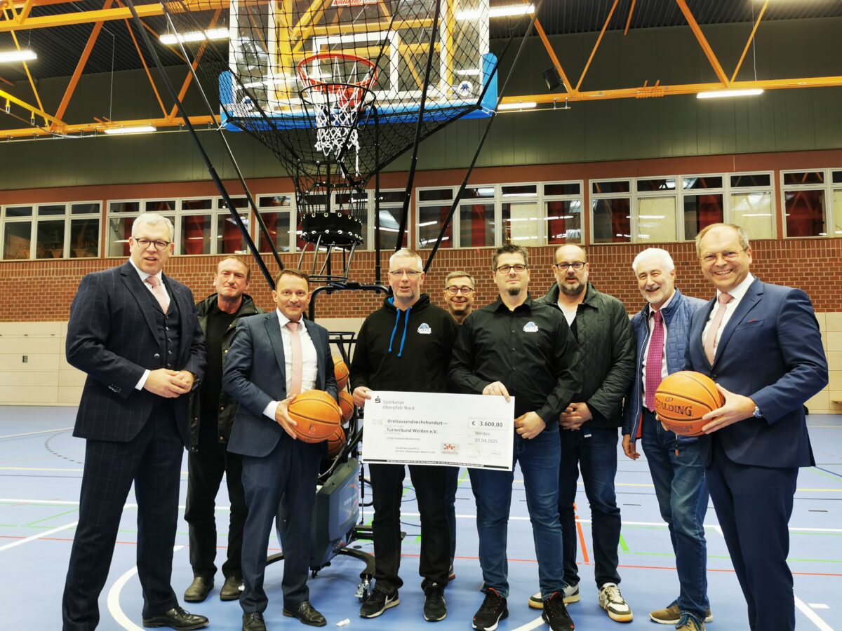Weidener Basketball erhält 3.600 Euro Spende