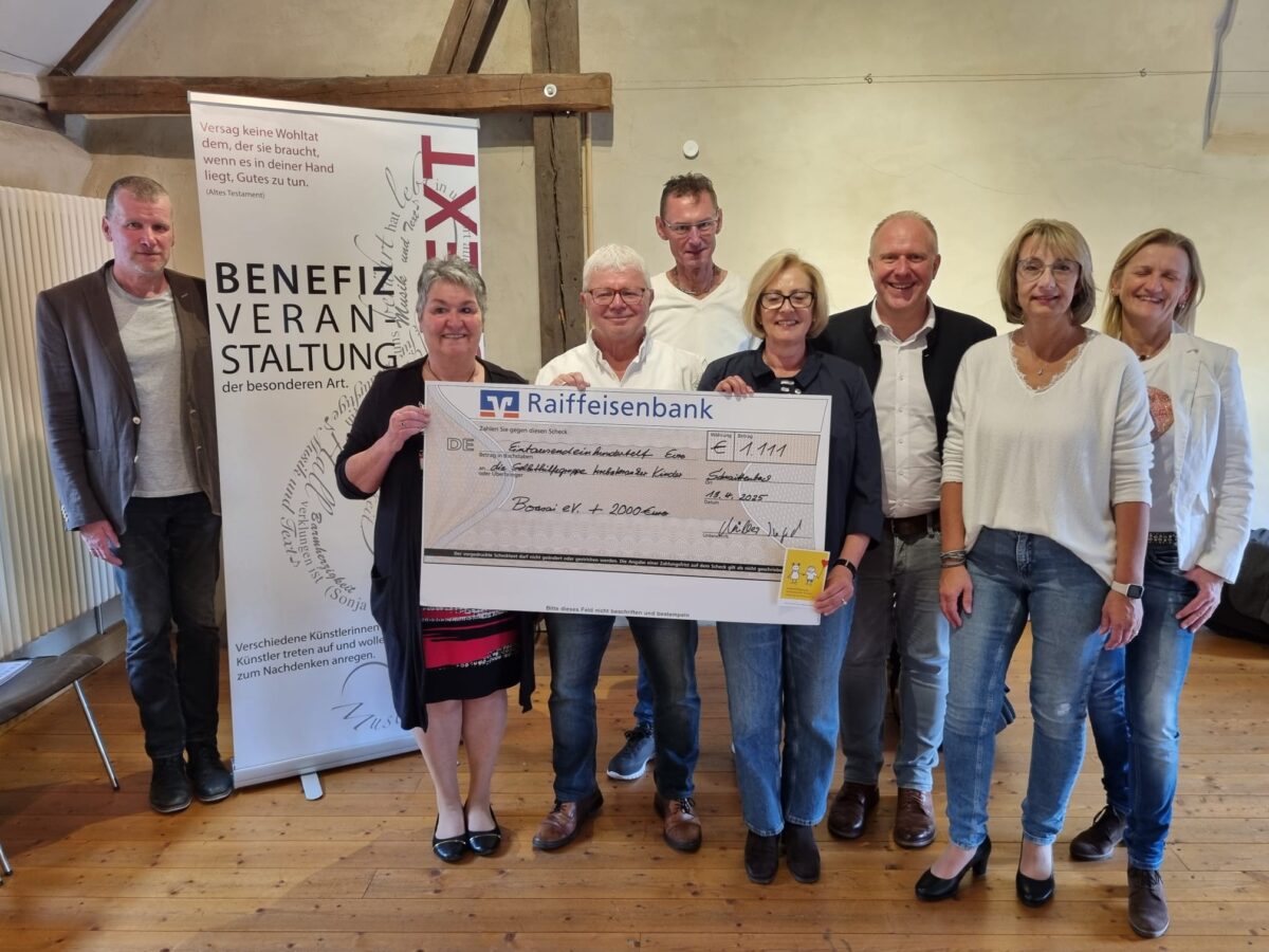 Benefizkonzert in Schnaittenbach sammelt über 3.000 Euro