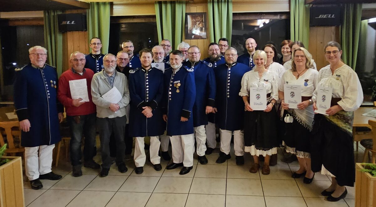 Neustadts Bürgerwehr feiert 40 Jahre mit Ehrungen