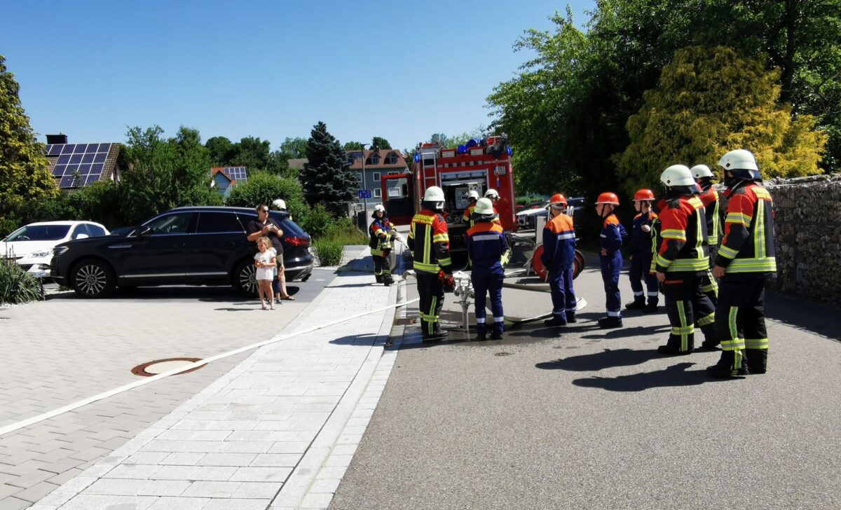 Erfolgreiche Brandübung im Seniorenheim Eslarn