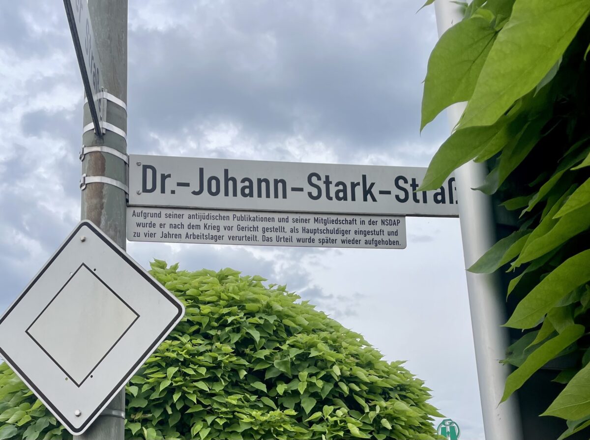 Ein Nazi als Namensgeber: Erneute Diskussion um Dr.-Johann-Stark-Straße