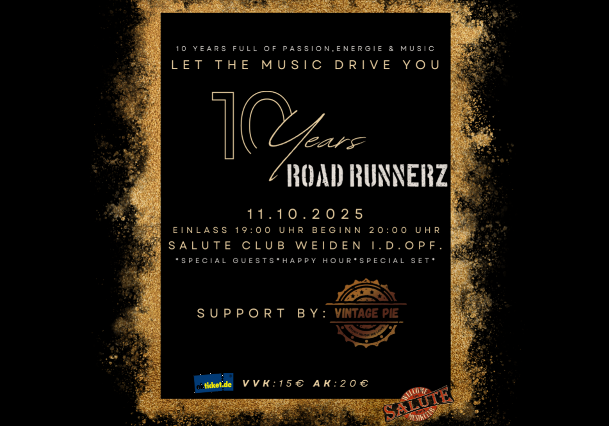 „10 Jahre Road Runnerz“ feiern in Weiden