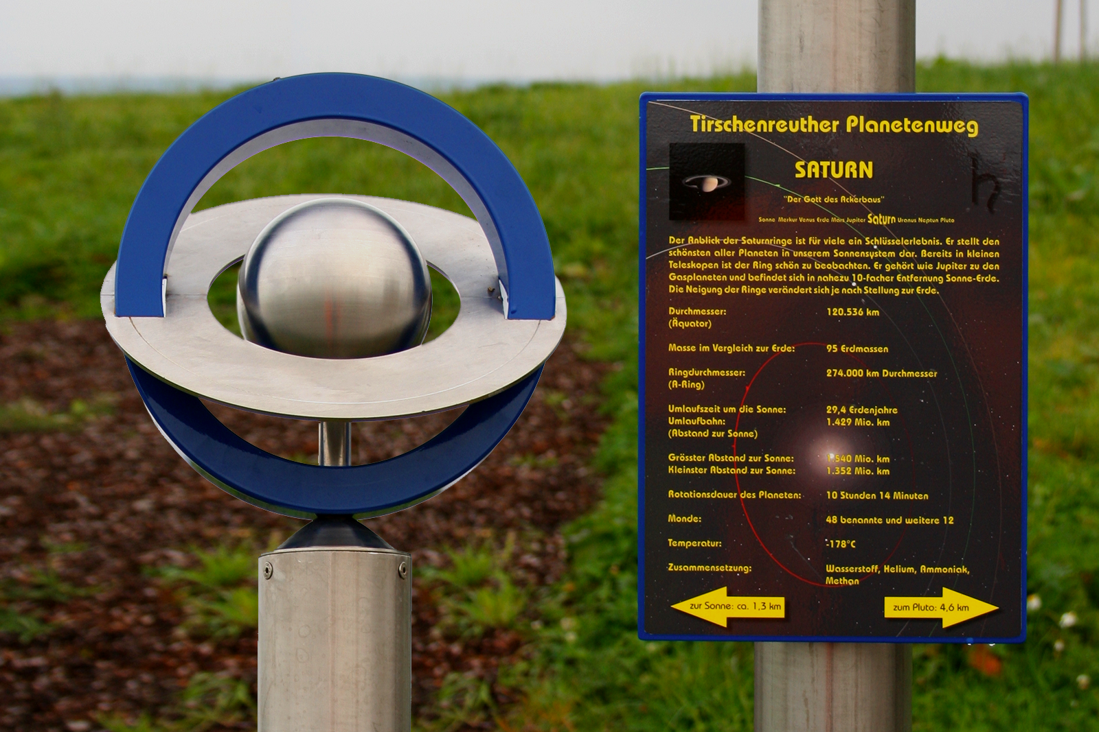 Planetenweg in Tirschenreuth: Dieb klaut Saturn