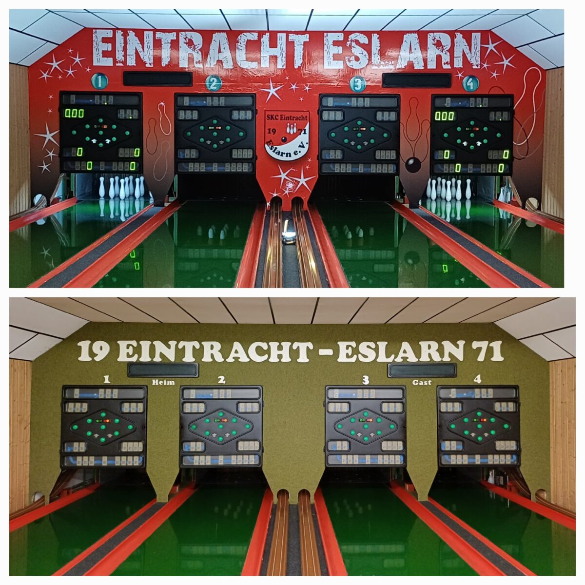 Neues Glanzlicht: Eslarns Kegelbahn strahlt wieder