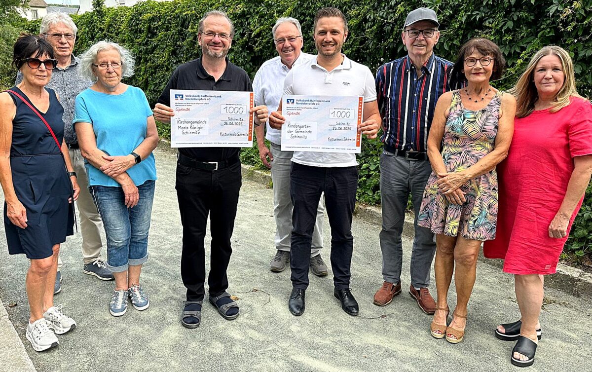 Schirmitz zeigt Herz: Kulturkreis unterstützt Gemeinde mit Spenden