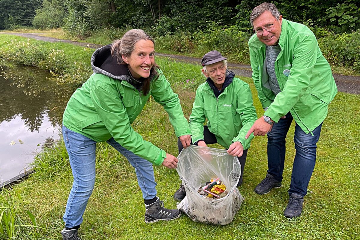 Greenpeace Weiden beim Clean Up Day: Gemeinsam gegen die Müllflut