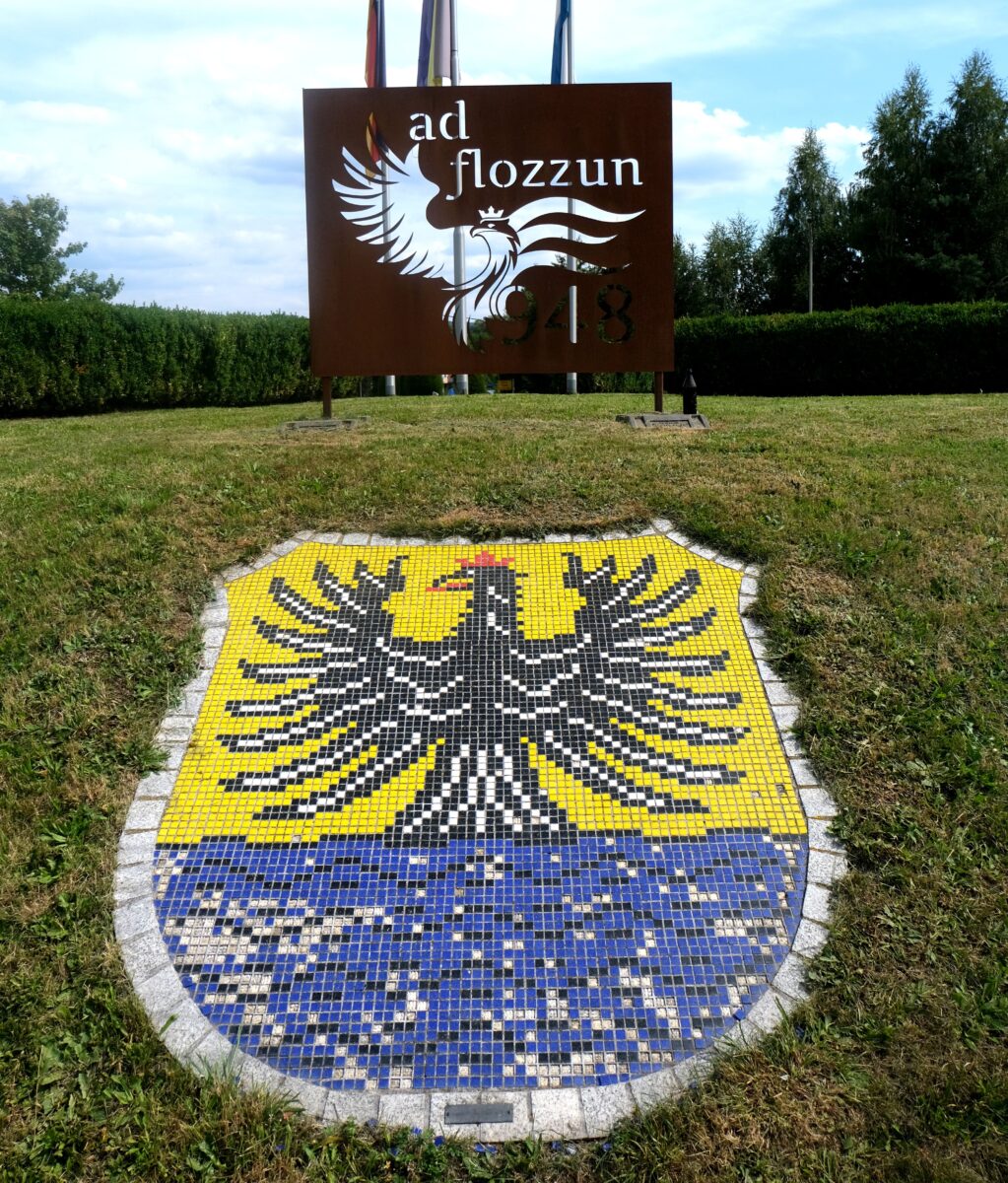 Marktwappen im Kreisverkehr prägt die 1077-jährige Ortsgeschichte