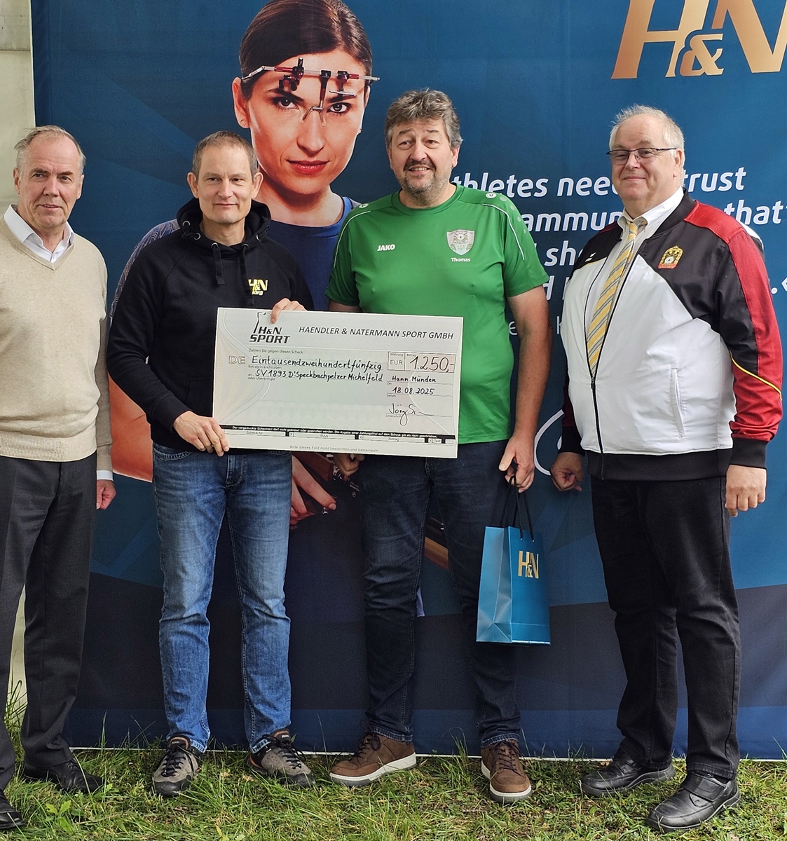 Schützenverein D´Speckbachpelzer Michelfeld holen Platz 2 beim H&N Förderpreis