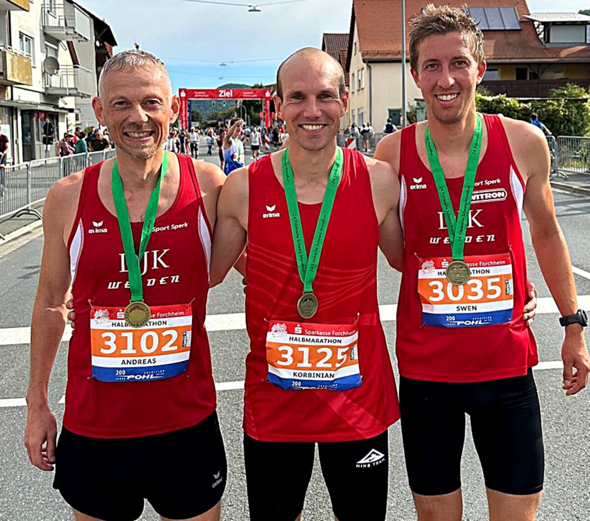 DJK-Trio holt drei Medaillen bei bayerischer Halbmarathonmeisterschaft