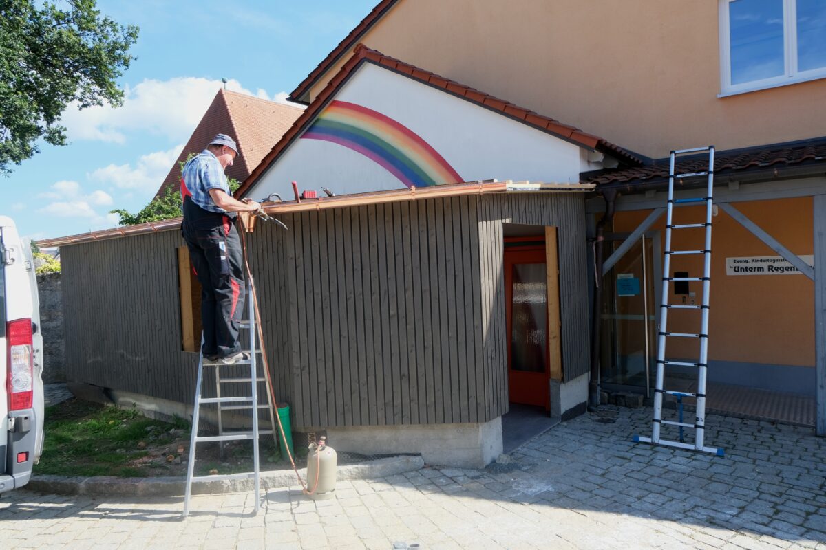 Kindergarten Unterm Regenbogen kurz vor dem Einzug