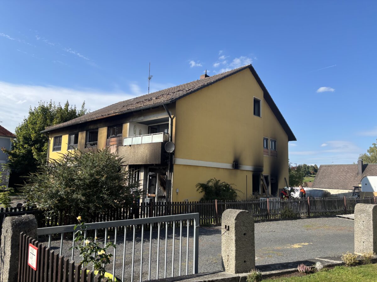 Brand in Wohnhaus in Bärnau – Schaden im sechsstelligen Bereich