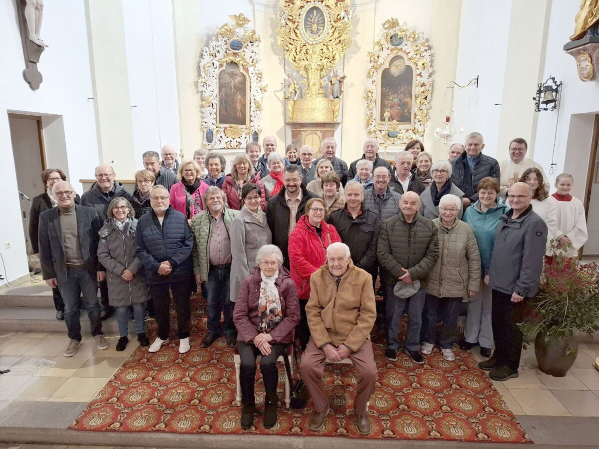 Fest der Ehejubilare in Eslarn mit 20 Ehepaaren