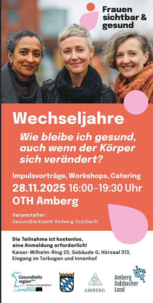 Wechseljahre-Projekttag in Amberg erfordert Anmeldung