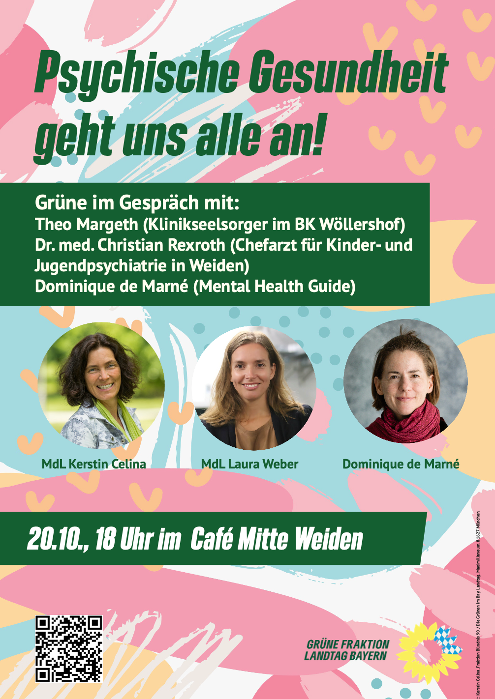 Grüne laden zum Gespräch über psychische Gesundheit in Weiden