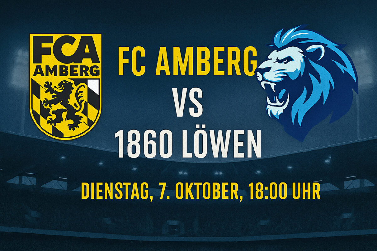 TSV 1860 München gastiert heute um 18 Uhr beim FC Amberg – Eintritt frei & OberpfalzECHO überträgt live!