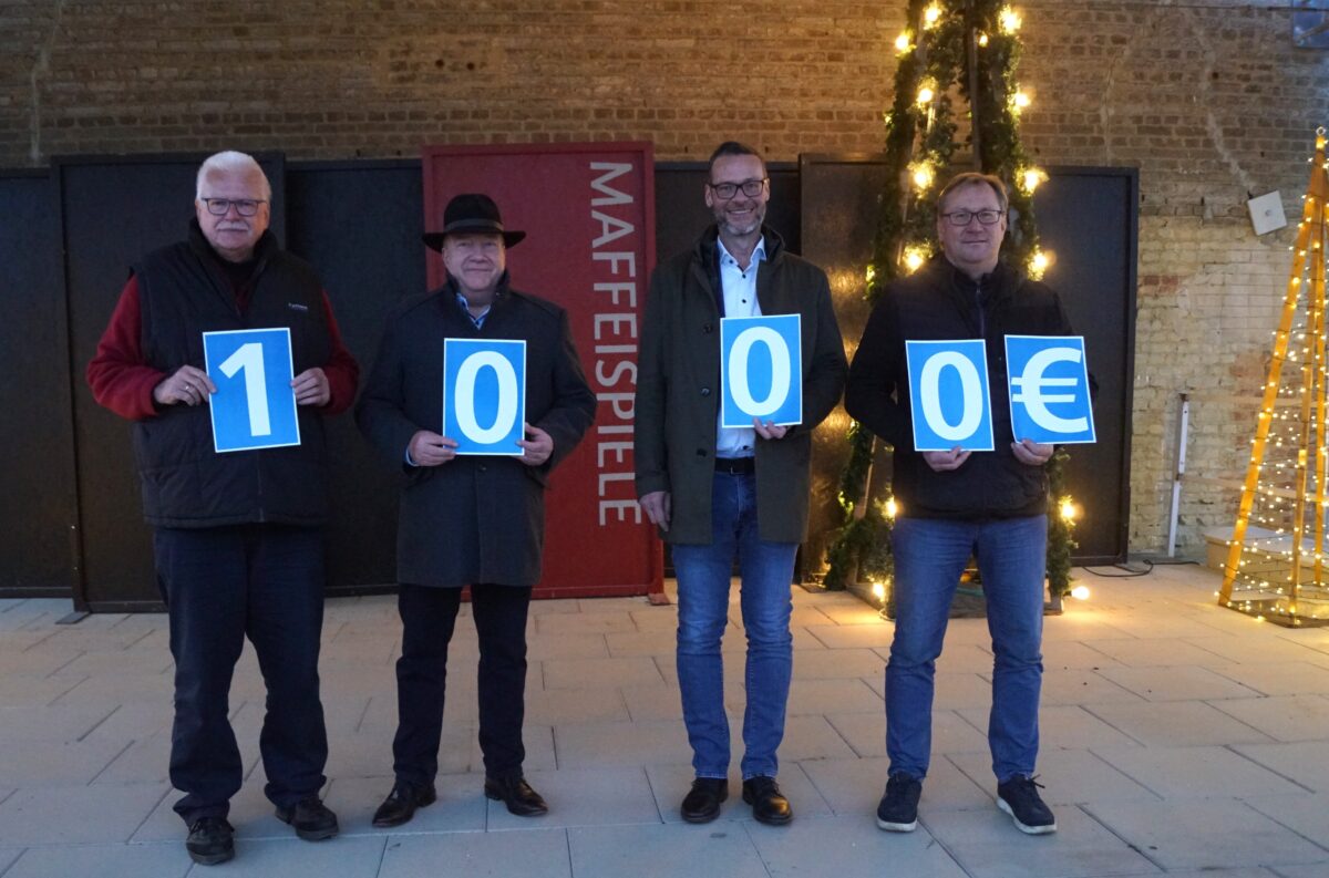 Spende über 1.000 Euro stärkt Maffeispiele e.V. in Auerbach